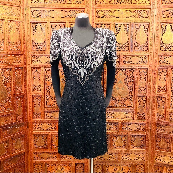 Vintage 80's Laurence Kazar Beaded ...